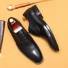 Luxury Dress Shoes Men's Genuine Leather Italian Wingtip Oxfords Brogue Business Wedding Formal Shoes For Men
