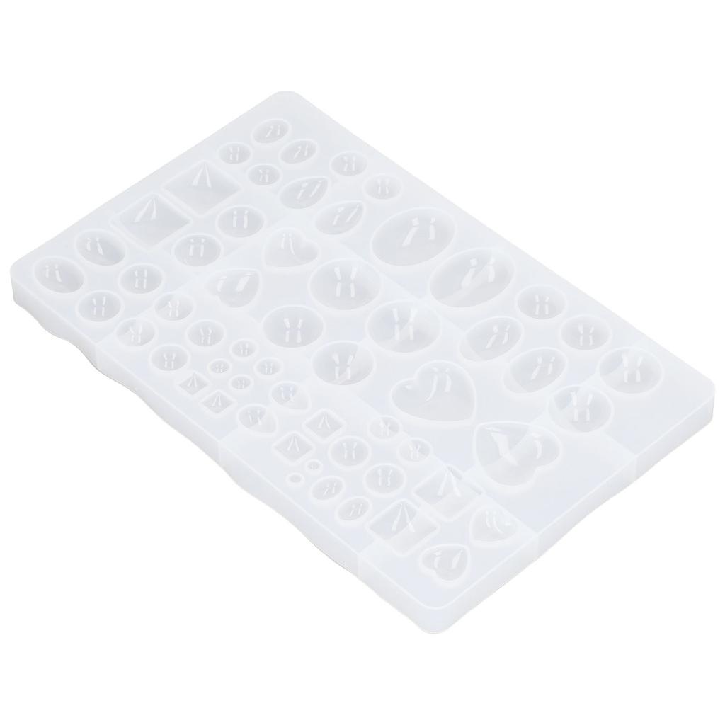 Heart Shaped Silicone Mould Geometric Oval Semicircle Water Droplets Shape DIY Silicone Molds for