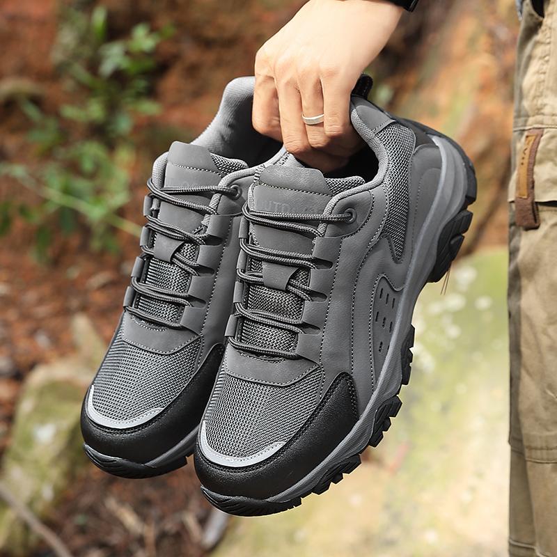 Men's Outdoor Platform Mountaineering Anti Slip Thick Soled Sports High-quality Tennis Casual Travel Shoes Zapatos Altos Hombre