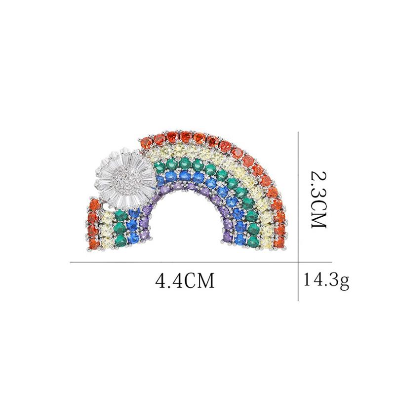Blucome Søte Anime Regnbue Brosjer for Kvinner Menn Draktslag Hijiab Pins