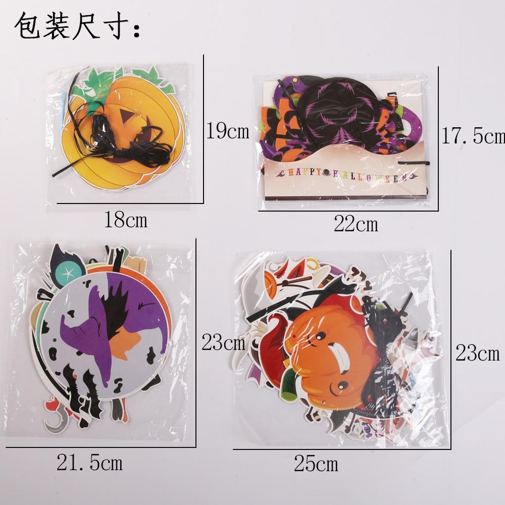 1pcs Length 300cm Halloween Decoration Banner Pumpkin Ghost Party Decoration Hanging Flag Home Decor