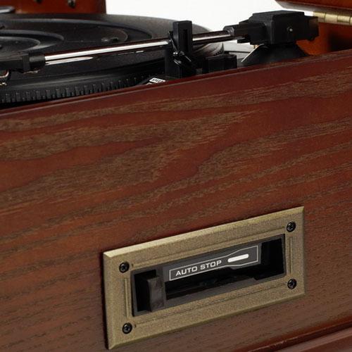 5-in-1 Musikanlage - Plattenspieler, CD-Player, Kassettenrekorder, Aux-Radio