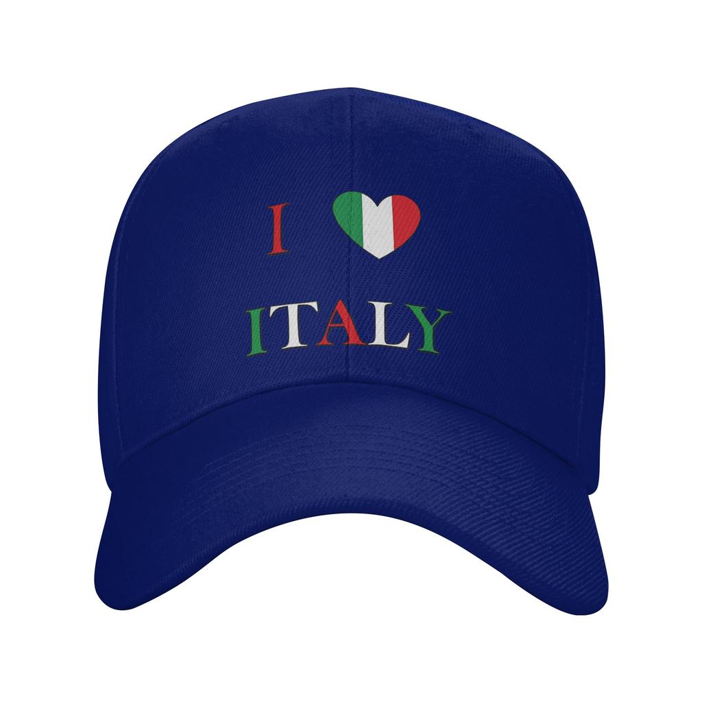 I Love Italy Casual Baseball Cap Outdoor Sports Trucker Hat Summer Sunscreen Women Unisex Streetwear Snapback Cap