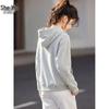 Women's Casual Hooded Zip-Up Sweatshirt Jacket
