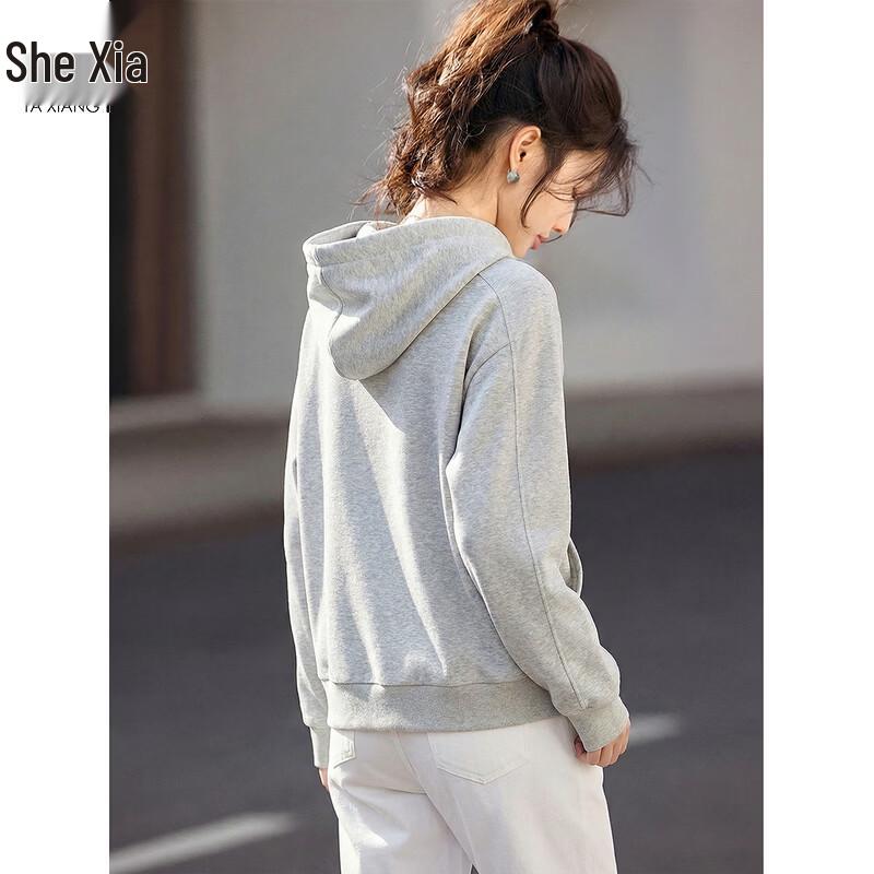 Women's Casual Hooded Zip-Up Sweatshirt Jacket