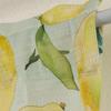 Lemon Print No-Punch Fresh Linen Door Partition Curtain for Bedroom & Kitchen