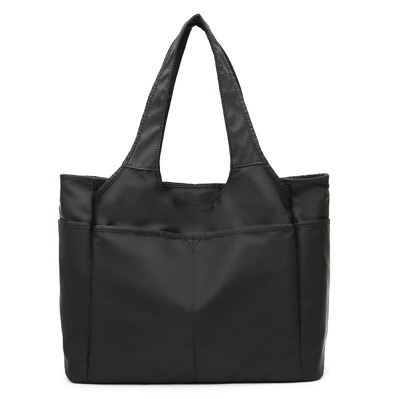 Chic Oxford Fabric Tote Bag for Women - Spacious & Stylish with Multiple Pockets, Perfect for Travel & Everyday Use