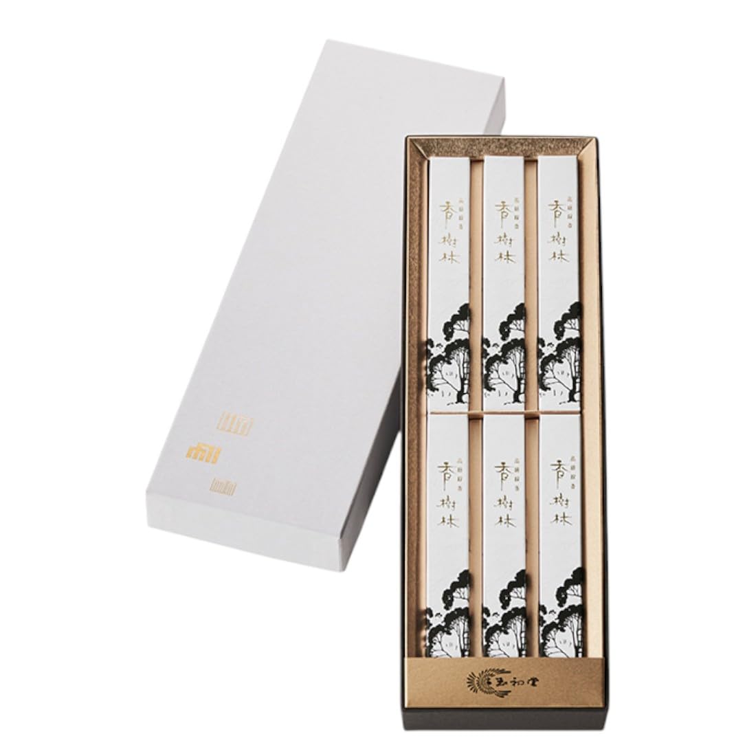 

Gyokushodo Gift Incense, Kojurin, Short, 6-Box Set, Japanese-Style Box, 6167