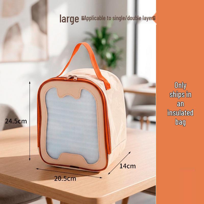 Portable Stainless Steel Bento Lunch Box with Multi-layer Compartments - Leak-proof, Microwaveable, Insulated Design