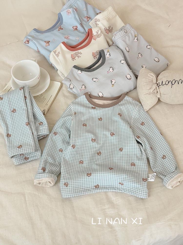 

Детский зимний флисовый пижамный комплект - Новый стиль, Теплый и дышащий для мальчиков и девочек 110 cm