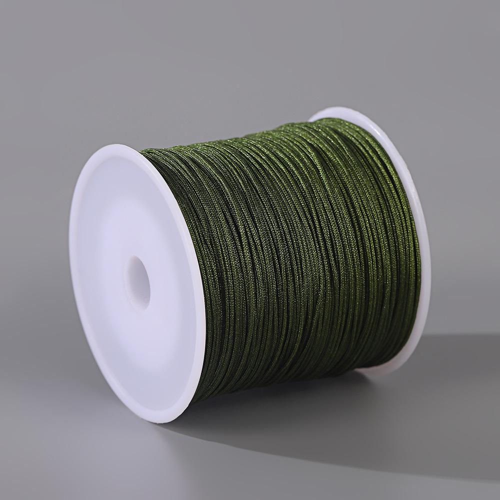 Handmade No. 72 Jade Thread - 0.8mm Wear-Resistant String for Jewelry Crafting, Hand Rope, Bracelets, DIY Necklaces, 50m