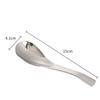 Stainless Steel Long-Handle Thickened Flat Spoon for Home, Hotel, or Restaurant