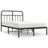 VidaXL Metal Bed Frame with Black Headboard 120x190 Cm 352575