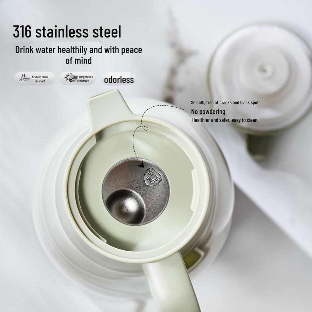 Tianxi European American Stainless Steel Insulated Large Hot Water Bottle for Home, Office, Dorms