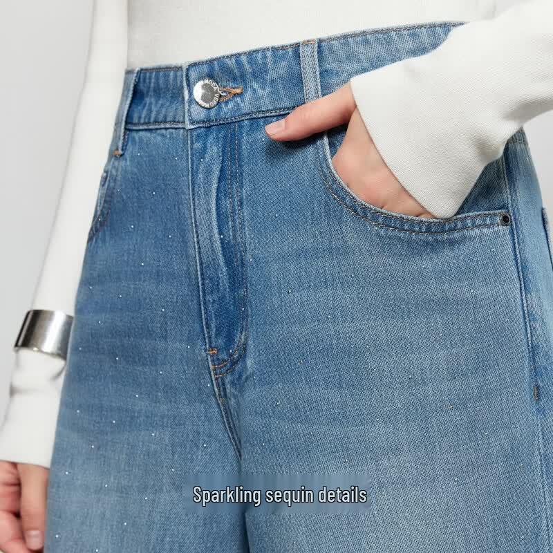 VEROMODA Women's 2026 Autumn Straight-Leg Jeans