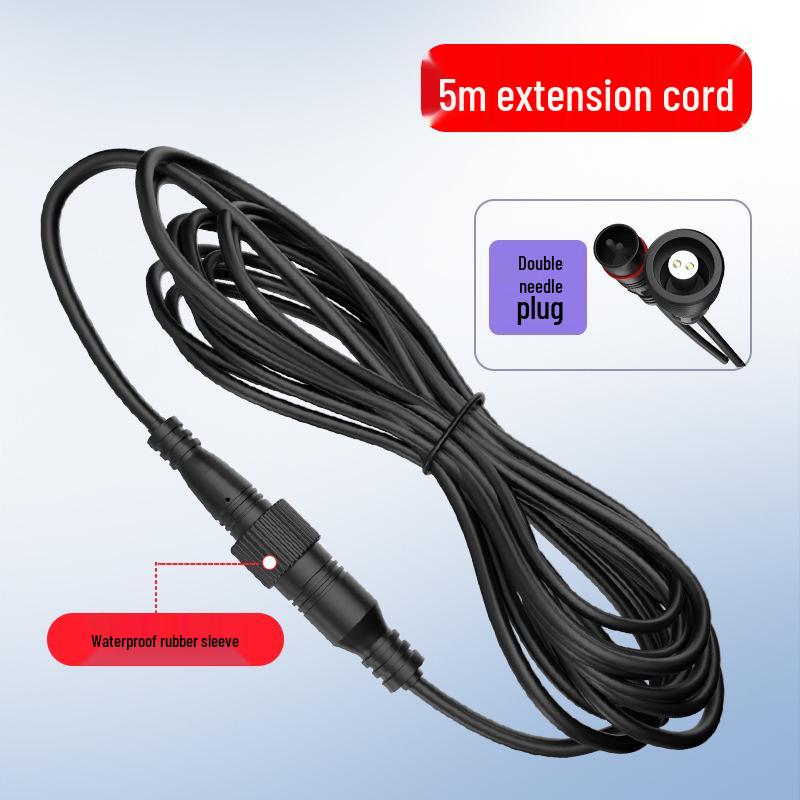 10m Solar Outdoor Courtyard Lights with Waterproof 5m Extension and T-Connectors, 20m Total Connection.