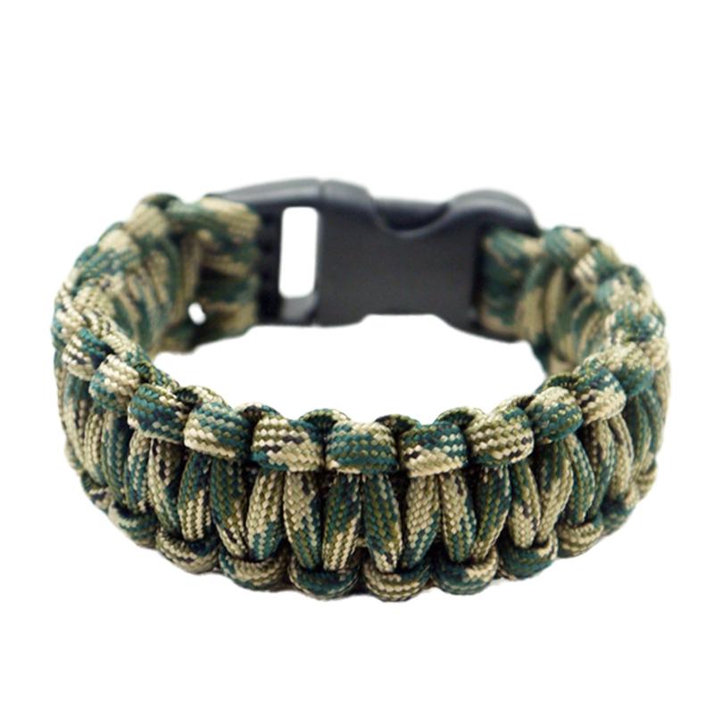 2 Stück Outdoor-Sportarmbänder Paracord-Schnurarmbänder Survival-Handgelenkkette