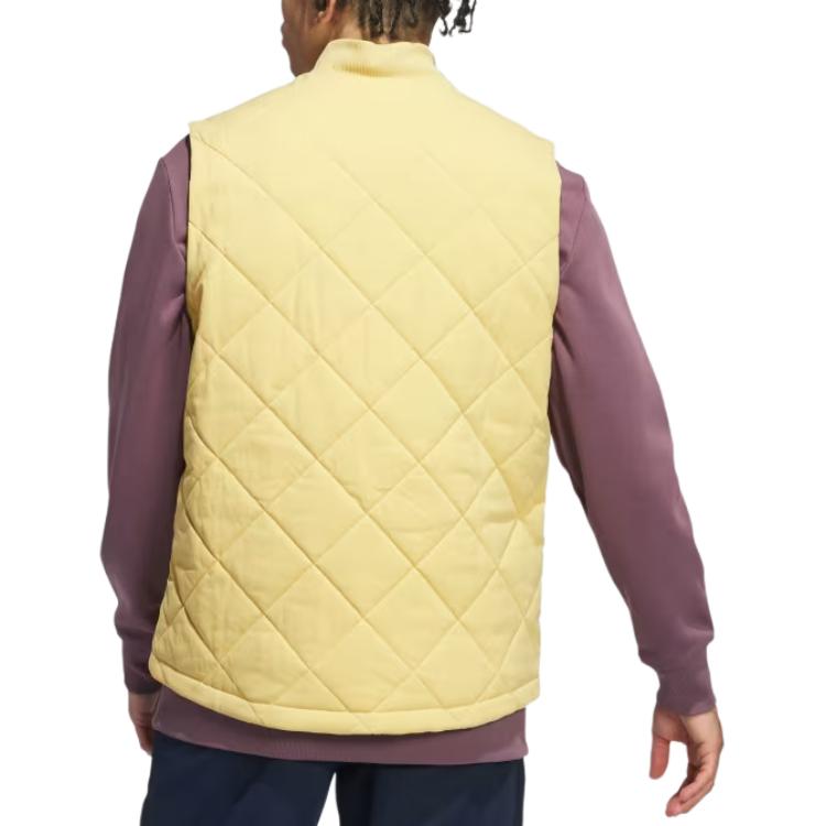 Adidas Go-To Quilted Dwr Full Zip Vest Men Vests Oatmeal IT2360