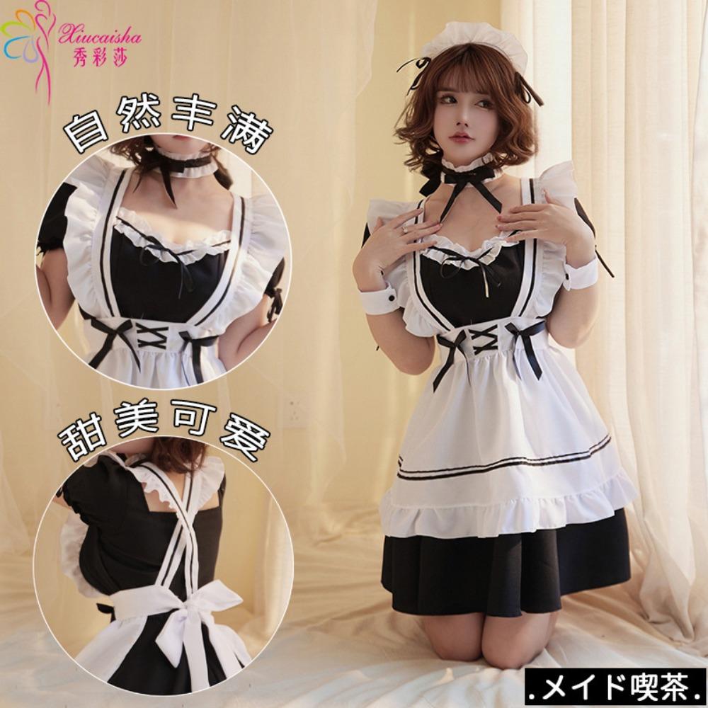 Plus Size Maid Outfit Lingerie Pajamas Lolita Cos Maid Cosplay Uniform Clothes Passion Seduction