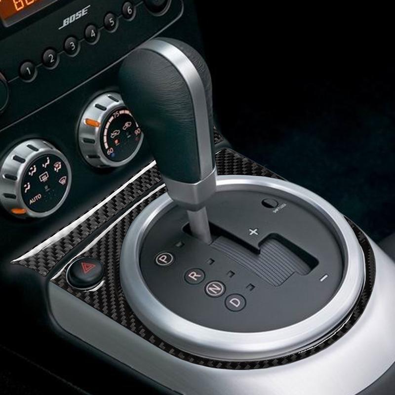 For Nissan 350Z 2006-2009 3Pcs Real Carbon Fiber Gear Shift Panel Interior Trim Car Interior Accessories Car Interior