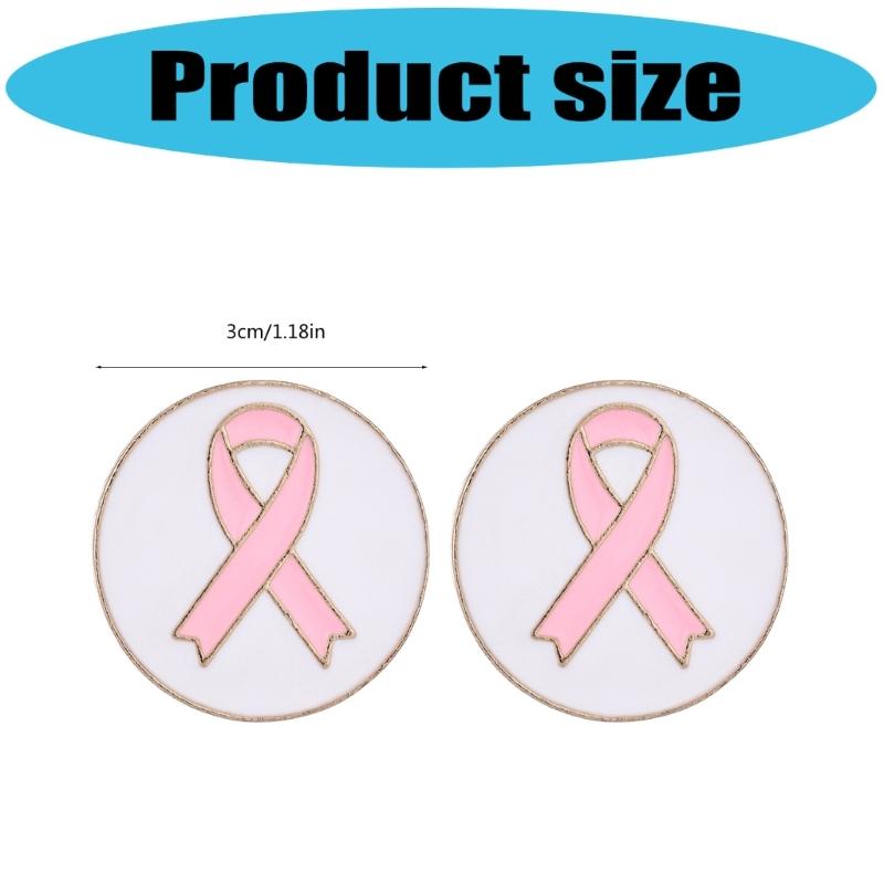 10Pcs Cancer Awareness Ribbon Pin Awareness Brooch Decorative Metal Lapel Pins For Clothing Bag Hat Costume Decoration