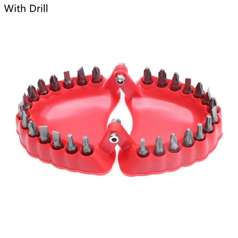 Upgraded Denture Drill Bit Holder For Drill Teeth Model Design Fits 1/4 Inch Hex Bit And Drive Bit Adapter Tools Dropshipping