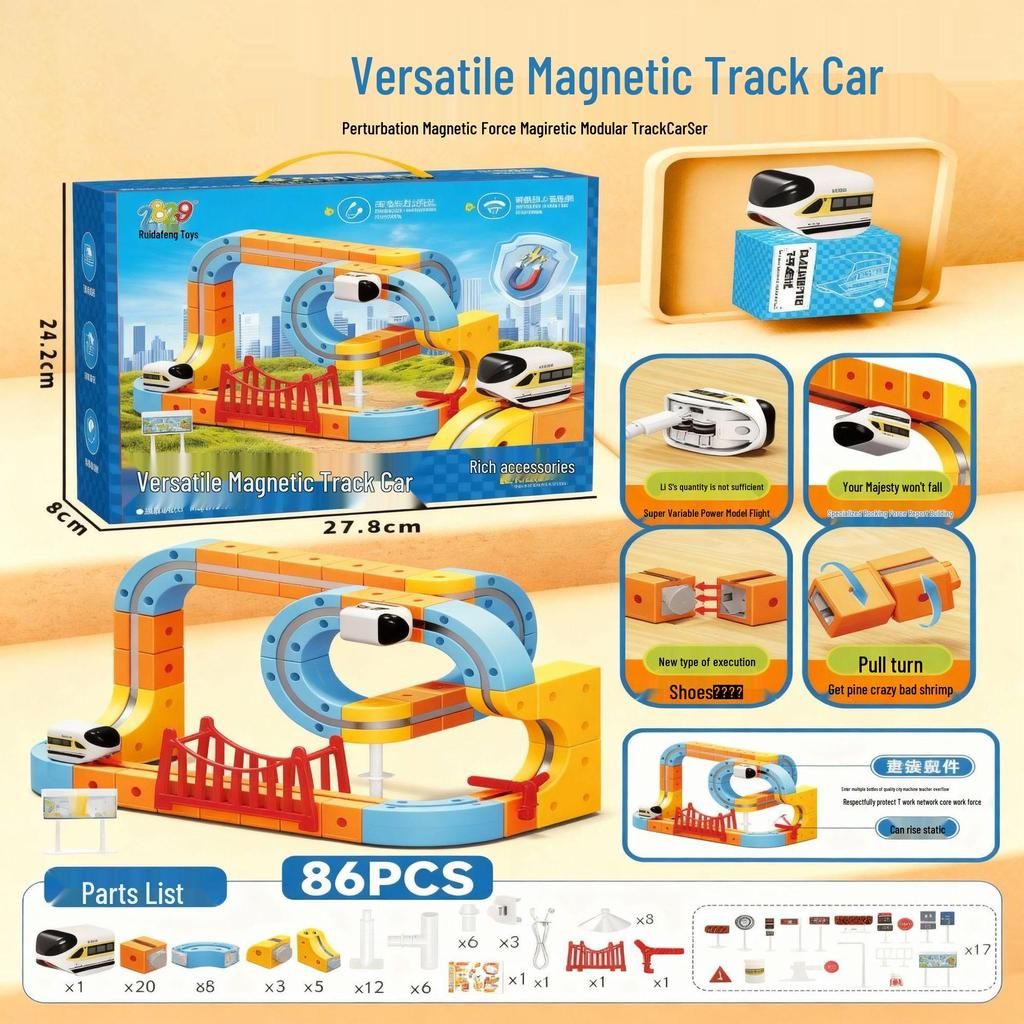 Magnetic Levitation Track Blocks: DIY Educational Toy for Kids
