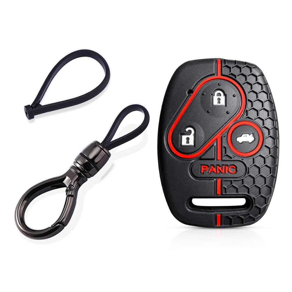 For Honda CRV SRV FRV Fit Civic Accord Jazz For Acura CSX Silicone Key Case Fob Accessories Holder Key Cover Shell