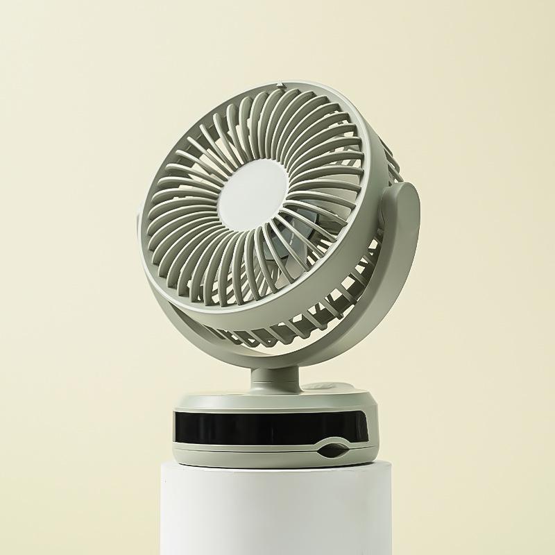 Rechargeable USB Mini Silent Clip Fan for Bedside, Dorm, and Desktop Use. 128x146x180 mm зелёный