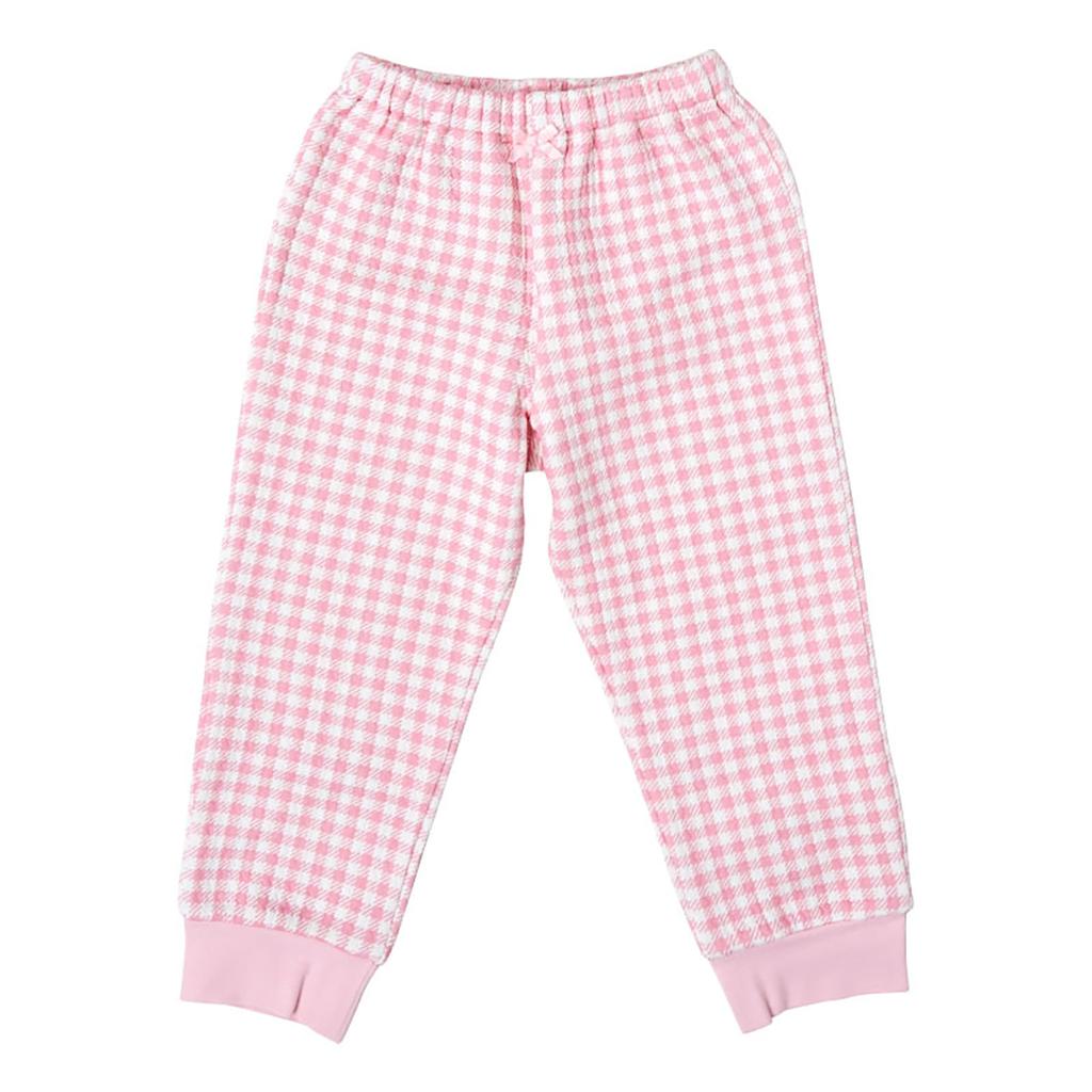 Sanrio Kids' Quilted Pajamas, Hello Kitty, 120cm, 100% Cotton, Long Sleeve, Top and Bottom Set, 237337