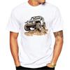 Summer Round Neck 3D Off-road Vehicle Pattern Rint Top Fashionable Casual Short Sleeved Men's T-shirts