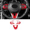 Car Steering Wheel Decor Frame Trim Red For Toyota Corolla Cross -2025