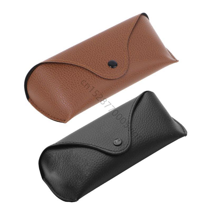 Durable Leather Eye Glasses Sunglasses for Shell Hard for Case Protector Box Pou AXYD