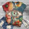 Women's Clothing Series New Summer 3D T-shirt Printed Round Neck Summer Women's T-shirt