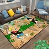 Playful Rich Man Game Monopoly Dollar Cartoon Carpet Rug for Bedroom and Living Room Non-slip Floor Mat Decorative Sofa Doormat