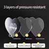 Heart Shape Transparent Hooks Non Punching Plastic Love Hangers Holder Self Adhesive Key Towel Multi-Purpose Hooks Storage Rack