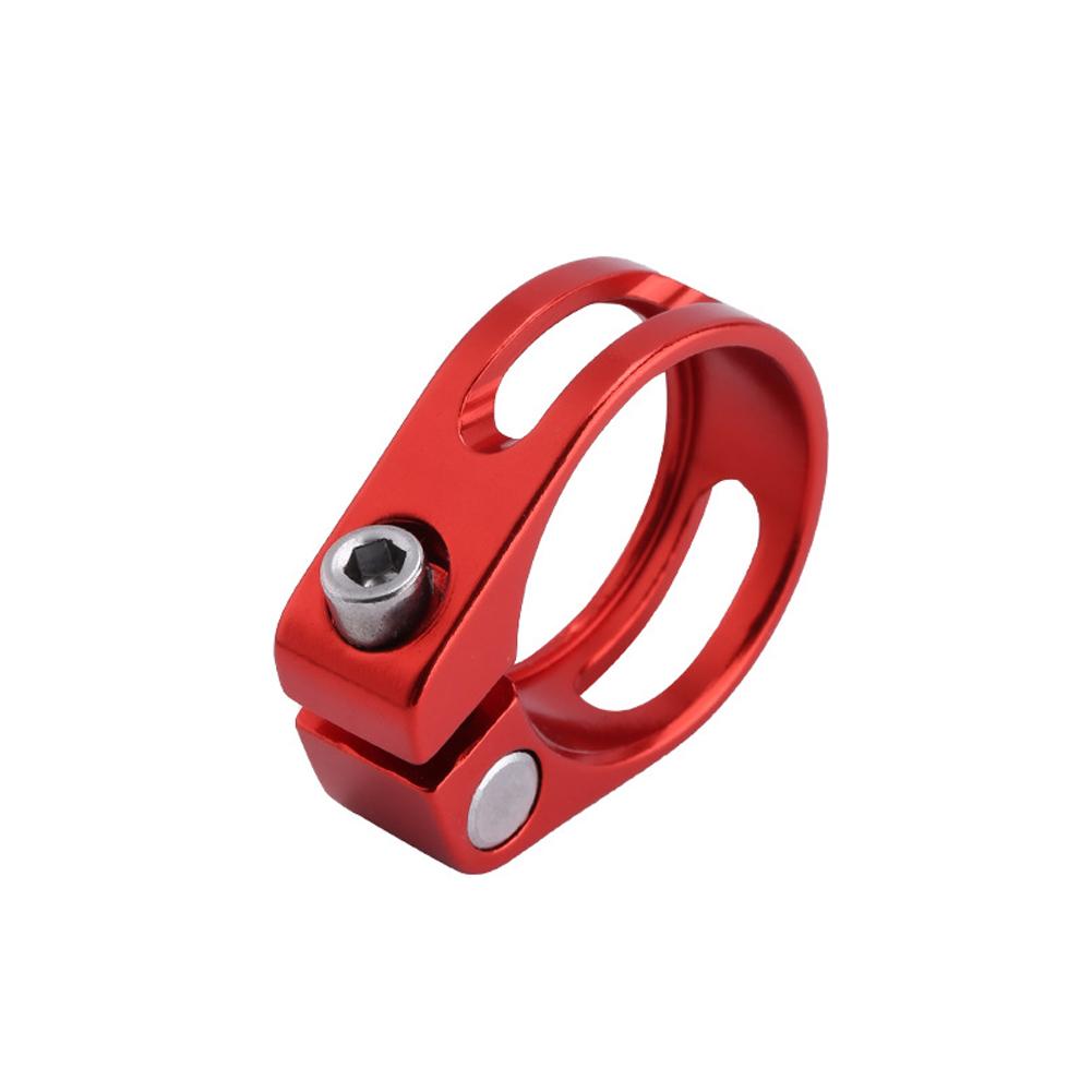 

Зажим для подседельного штыря из алюминиевого сплава, винтовой замок, 28,6 мм, зажим для трубы подседельного штыря для горного велосипеда с фиксированной передачей 28.6mm красный