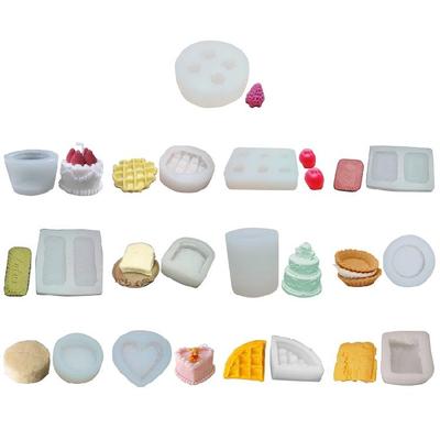 Mousse Cake Silicoen Mold Tart Cookies Plaster Casting Mold for DIY Lover Gift