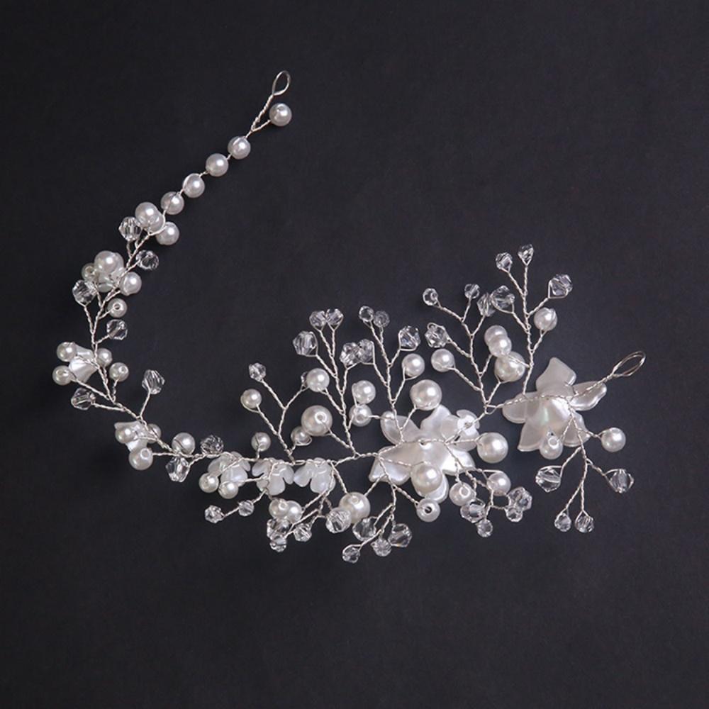 1 Piece Set Forest Style Flower Pearl Children's Hair Accessories, Fairy Style, Suitable for Flower Girl Wedding / Birthday Part