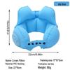 Portable Outdoor Flocking Backrest Pillow - Multifunctional, Inflatable for Travel or Office Naps