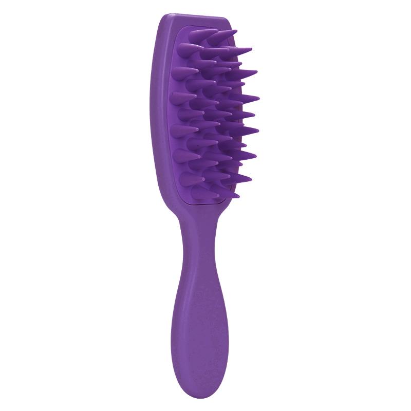 1PCS Handle Shampoo Brush Soft Hair Care Silicone Scalp Massage Comb Shower Hair Extended Cleaning Brush Body Hair Scrubber