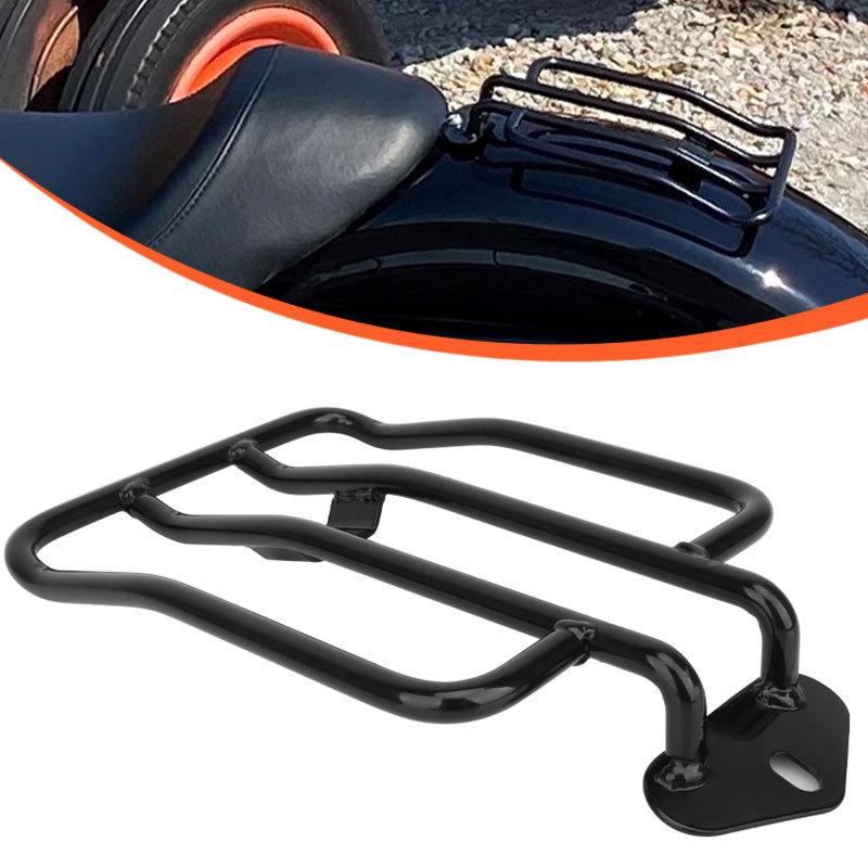 Motorcycle Black Luggage Rack Rear Solo Seat Fender Rack Shelf For Harley Sportster Iron XL 883 1200 2004-2021