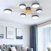 Nordic Simple LivingRoom Affordable Luxury Chandelier Macaron Creative Art Hall  Restaurant Wood  Ceiling Lighting  LED
