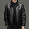 Hengyuanxiang Men's Genuine Sheepskin Leather Jacket