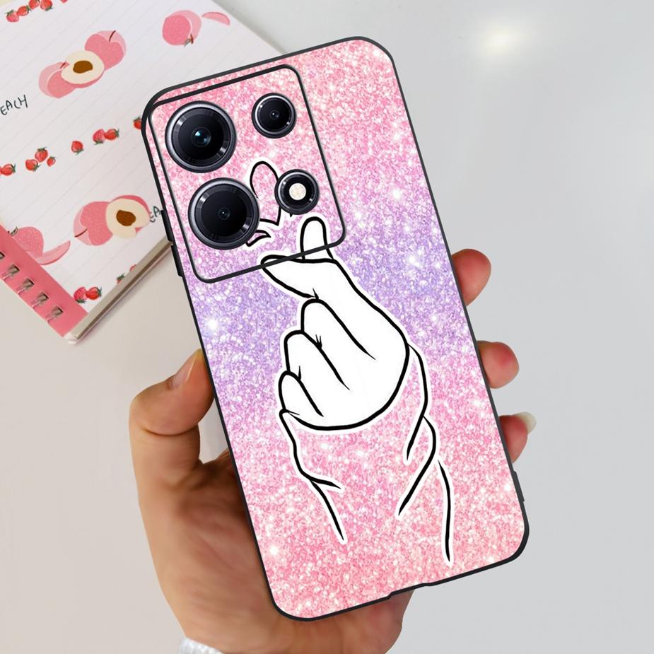 For Infinix Note 30i Case X6716 Stylish Cat Flowers Painted Cover Soft Silicone Phone Case For Infinix Note 30 Pro Note30 Bumper