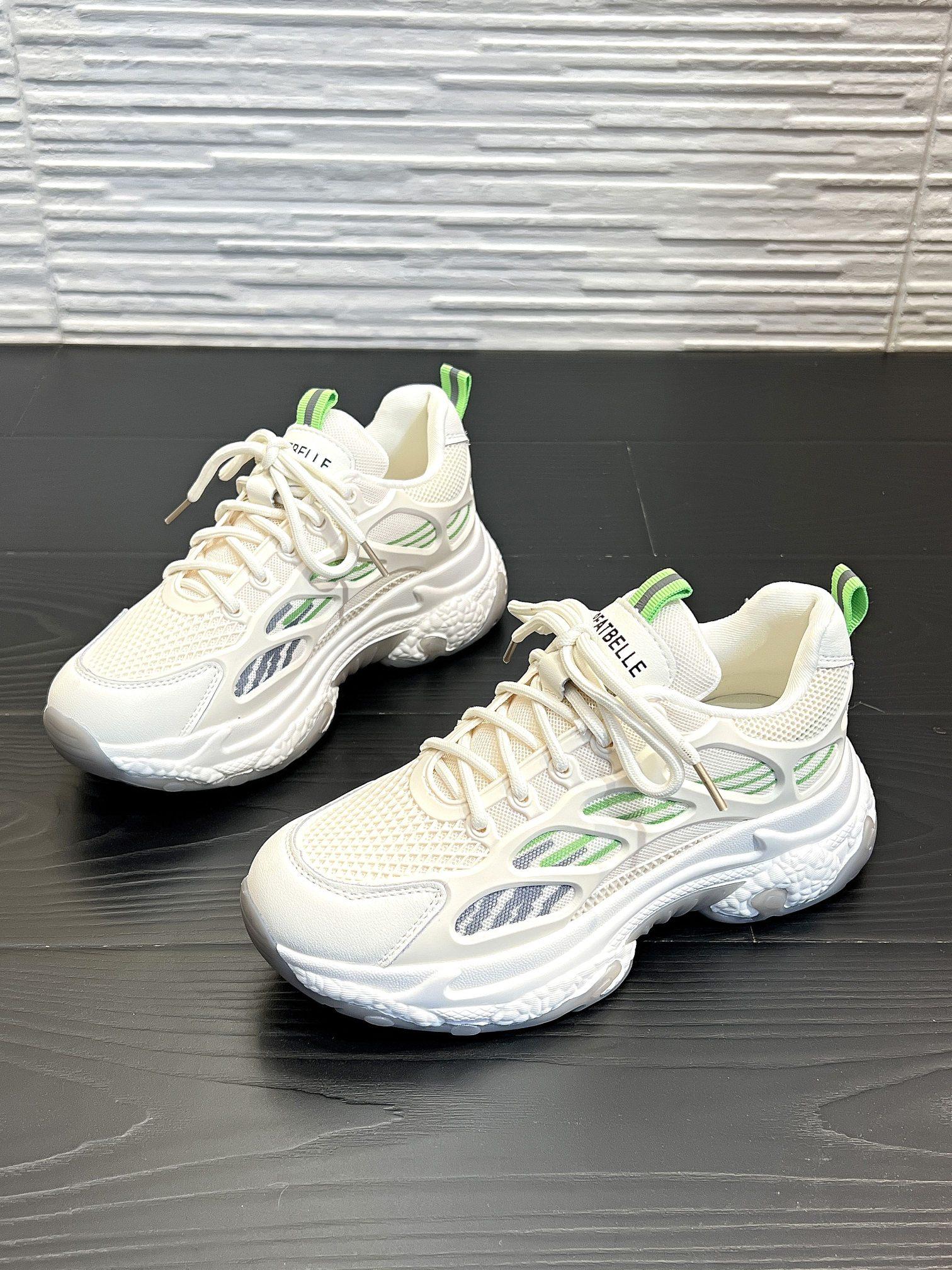 

fashion Autumn Women s Vulcanize Shoes Round Toe Flat Shoes for Women Light Causal Outdoor Tennis Shoes Designer Sneakers for Women 44 светло-зеленый