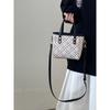 IELGY Female Bag Vegetable Basket Portable Plaid All-Match One-Shoulder Cross-Body Bag