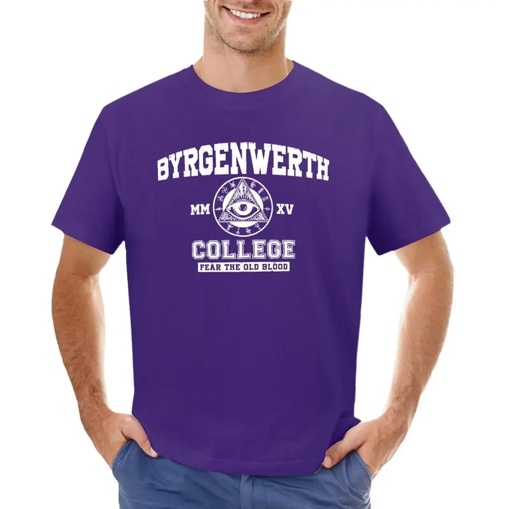Byrgenwerth College (White Text) T-shirt customs korean fashion oversized t shirt