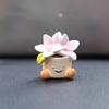 Four Sets, Cute Car Accessories Ornaments, Pot Plant Flowers Car Mini Ornaments, Mini Dashboard Decorations with A Sense of Sophistication