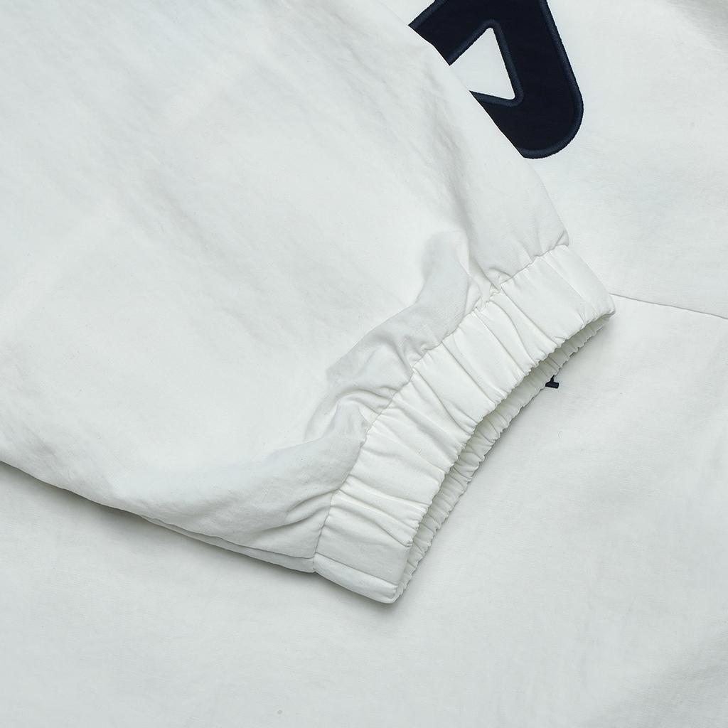 Fila Color Block Logo Retro Sports Print Stand Collar Casual Woven Pullover Jacket Men Jackets Cloud-White F11M419703F-WT